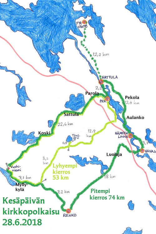Kesäpäivän kirkkopolkaisu Kesäpäivän kirkkopolkaisu
